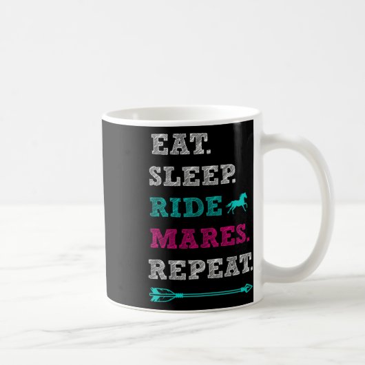Mare Horseback Reiten - Sleep Mares Repe Kaffeetasse (Rechts)