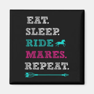 Mare Horseback Reiten - Sleep Mares Repe Magnet