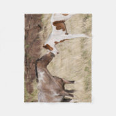 Mare mit Colt Fleecedecke (Vorderseite)