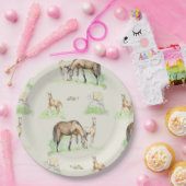 Mare und Pferdefohlen Pappteller (Party)