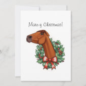 Mare-y-Christmas-Flachkarte Dankeskarte (Vorderseite)