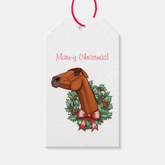 Mare-y-Christmas-Flachkarte Geschenkanhänger (Vorderseite)