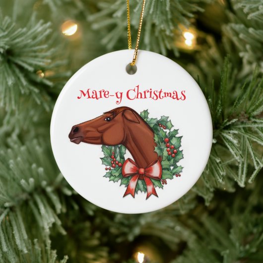 Mare-y Christmas Keramik Ornament (Baum)