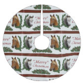 Mare-y Weihnachten Polyester Weihnachtsbaumdecke (Vorderseite)