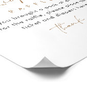 MAREE Greenery Diaper Raffle Sign Poster (Ecke)