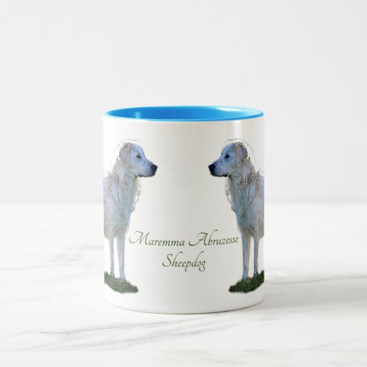 Maremma Abruzzes Sheepdog Zweifarbige Tasse (Mittel)