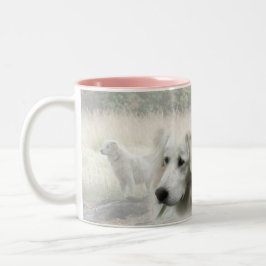 Maremma-Hüter-Design Zweifarbige Tasse