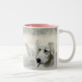 Maremma-Hüter-Design Zweifarbige Tasse