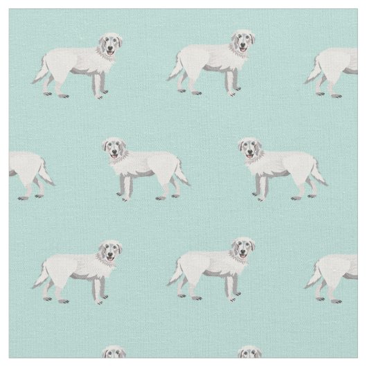 Maremma-Schafhunde-Minze Stoff (Nahaufnahme)