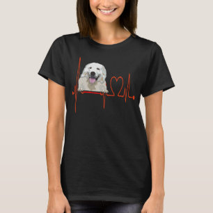 Maremma Sheepdog Heartbeat EKG Hunde sind mein Car T-Shirt