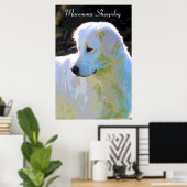 Maremma sheepdog Pop Art Poster (Heimbüro)