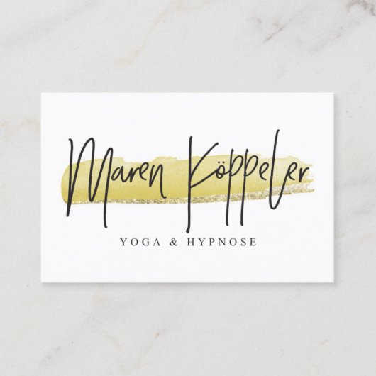 Maren Köppeler Visitenkarte (Vorderseite)