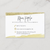 Maren Köppeler Visitenkarte (Rückseite)