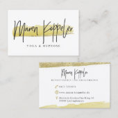 Maren Köppeler Visitenkarte (Vorne/Hinten)