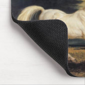 Marengo das Weiße Pferd (von James Ward) Mousepad (Ecke)