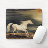 Marengo das Weiße Pferd (von James Ward) Mousepad (Mit Mouse)