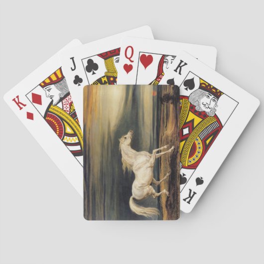 Marengo das Weiße Pferd (von James Ward) Spielkarten (Rückseite)