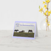 Mares on Hill - Blue Karte (Gelbe Blume)