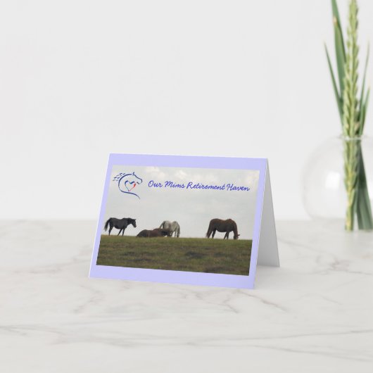 Mares on Hill - Blue Karte (Vorderseite)