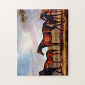 Mares und Fohlen von George Stubbs Puzzle (Vertikal)