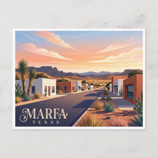 Marfa Texas Postkarte (Vorderseite)