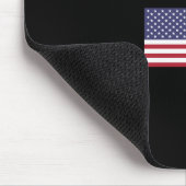 Marfa Texas USA American Flag Dark Color Mousepad (Ecke)