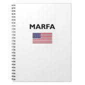 Marfa Texas USA Flag Light Color Notizblock (Vorderseite)