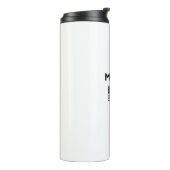 Marfa Texas USA Flag Light Color Thermosbecher (Nach links gedreht)