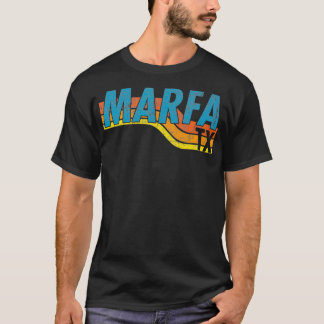 Marfa Texas Vintage 70er 80er Retro-Stil Männer Fr T-Shirt