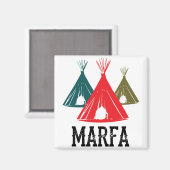 Marfa TX Ghost Lights Festival Magnet (Vorderseite/Rückseite)