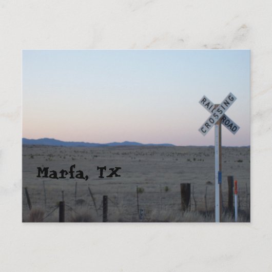 Marfa, TX Postkarte (Vorderseite)