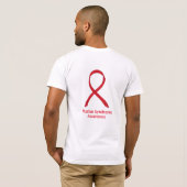 Marfan Syndrome Awareness Red Ribbon Custom Shirts (Schwarz voll)