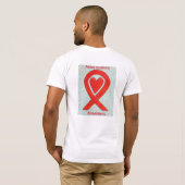 Marfan Syndrome Awareness Red Ribbon Custom Shirts (Schwarz voll)