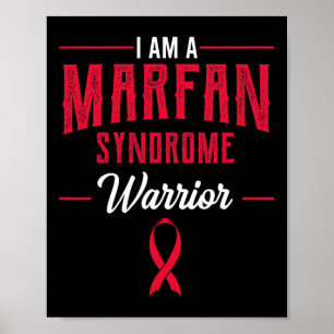 Marfan Syndrome Warrior Mfs Genetische Störung Awa Poster