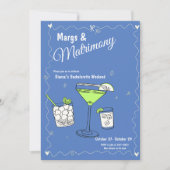 Marg & Matrimony Bachelorette Einladung (Vorderseite)