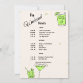 Marg & Matrimony Bachelorette Einladung (Rückseite)