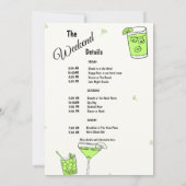 Marg & Matrimony Bachelorette Einladung (Rückseite)