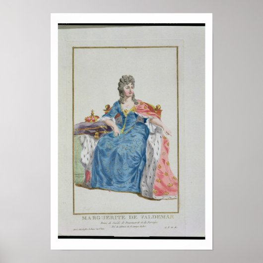 Margaret (1353-1412) Königin von Dänemark, Norwege Poster (Vorne)