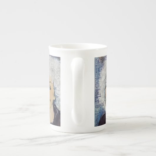 Margaret Atwood - wie ich Sie sehe zu projektieren Porzellantasse (Rückseite)