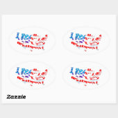 Margaret-Aufkleber ist mir wirklich egal Ovaler Aufkleber (Blatt)