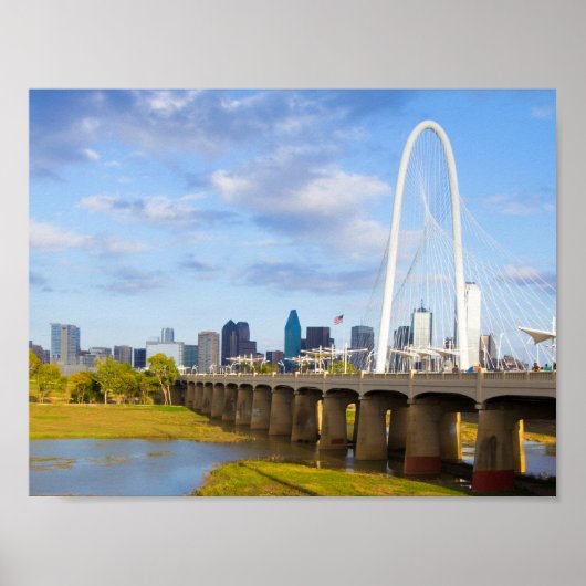 Margaret Hunt Bridge, Dallas, Texas Poster (Vorne)
