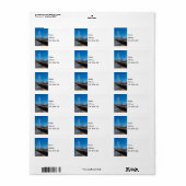 Margaret Hunt Hill Textured Adressaufkleber (Vorne)