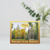 Margaret Island in Budapest, Ungarn Postkarte (Stehend Vorderseite)