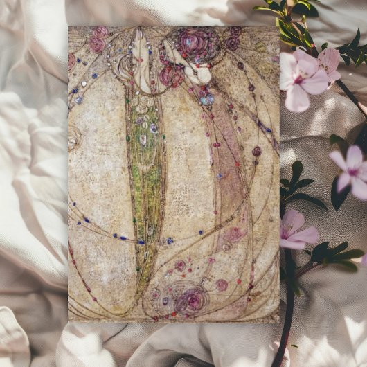 Margaret MacDonald Die Rote Rose und die Weiße Ros Karte