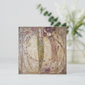 Margaret MacDonald Die Rote Rose und die Weiße Ros Karte (Stehend Vorderseite)