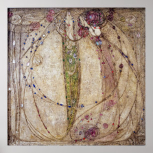 Margaret MacDonald Die Rote Rose und die Weiße Ros Poster