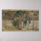 Margaret Macdonald, die schlafende Prinzessin Glas Poster (Vorne)