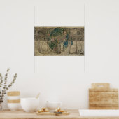 Margaret Macdonald, die schlafende Prinzessin Glas Poster (Küche)