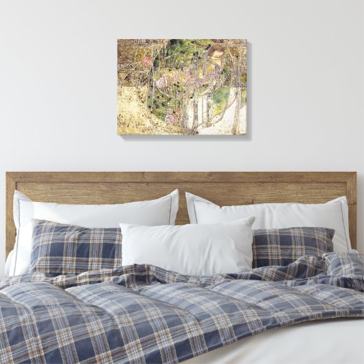 Margaret Macdonald - Die schlafende Prinzessin Leinwanddruck (Insitu (Schlafzimmer))