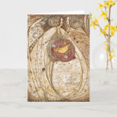 Margaret MacDonald Mackintosh Herz der Rose Karte (Gelbe Blume)